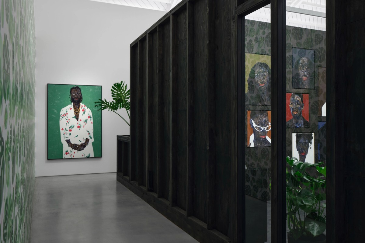Amoako Boafo, I Bring Home with Me, LA, Exhibition, Installation