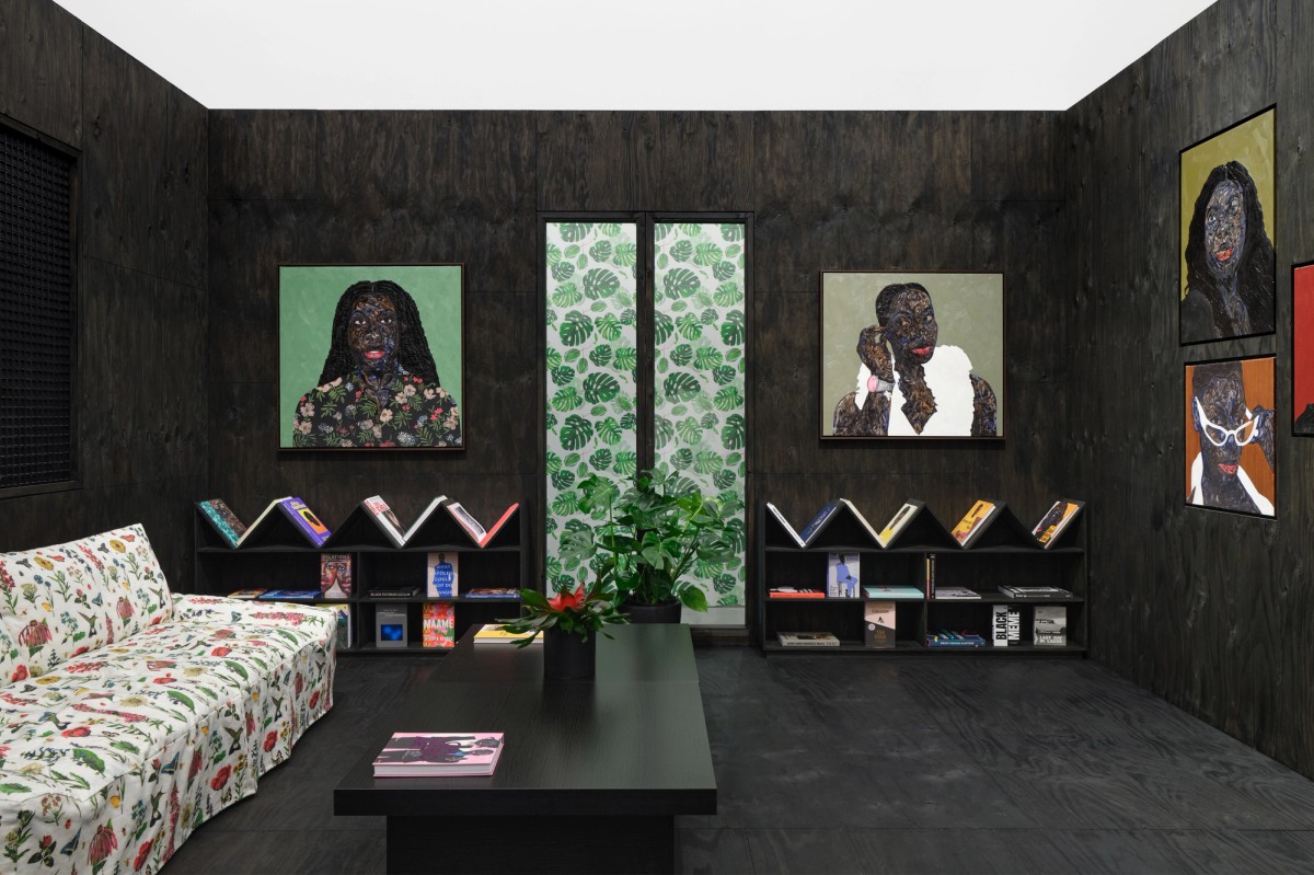Amoako Boafo, I Bring Home with Me, LA, Exhibition, Installation