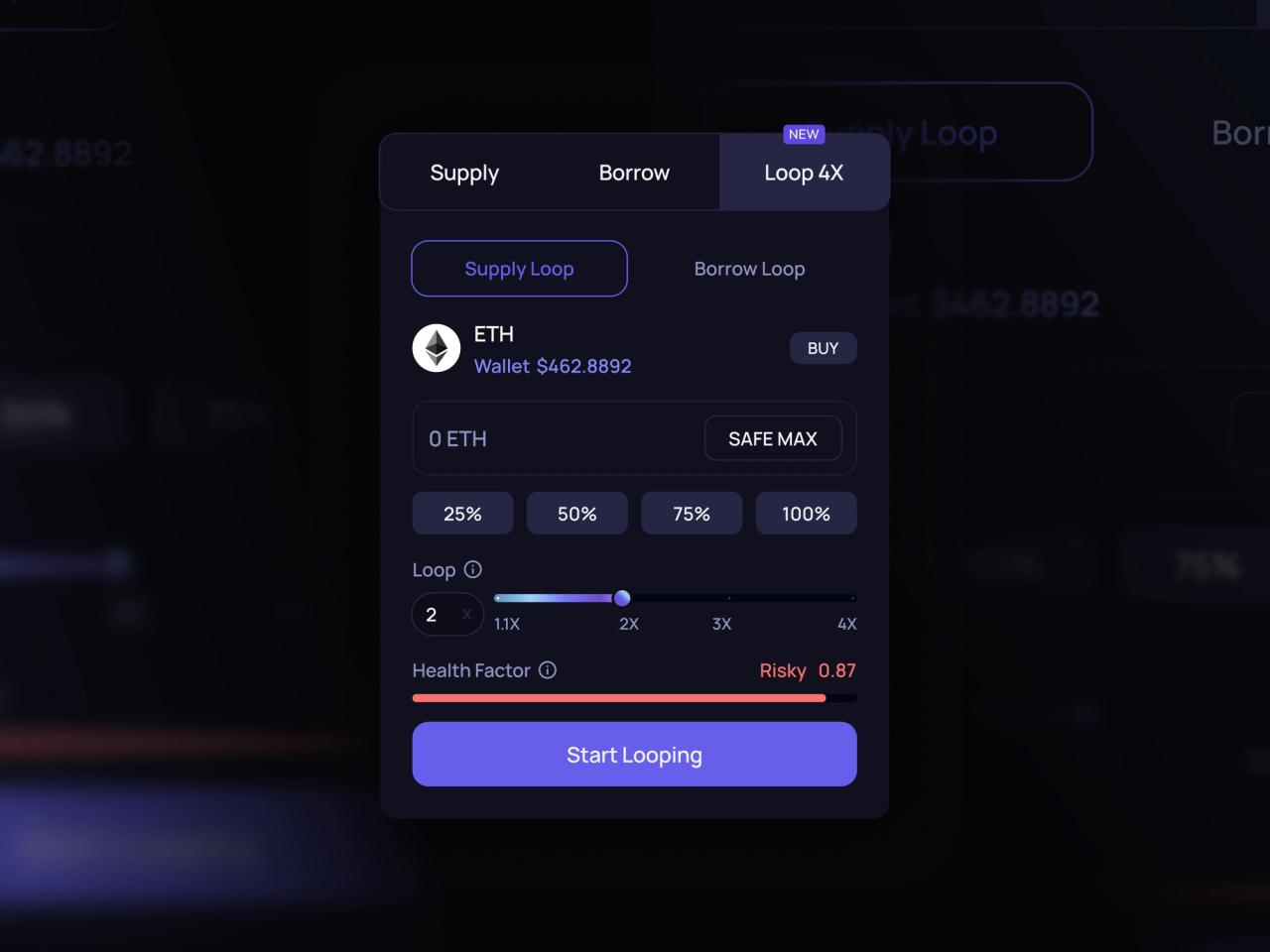KEOM Protocol · Web3 Looping Bileşeni