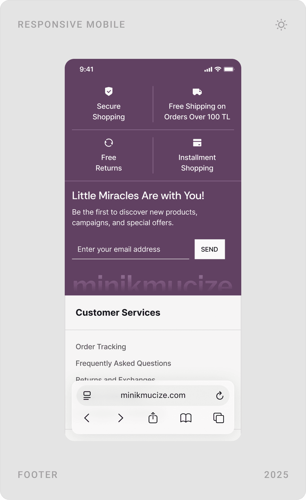 Mobile product questions and answers, review summary with average rating and star breakdown, and the mobile footer
