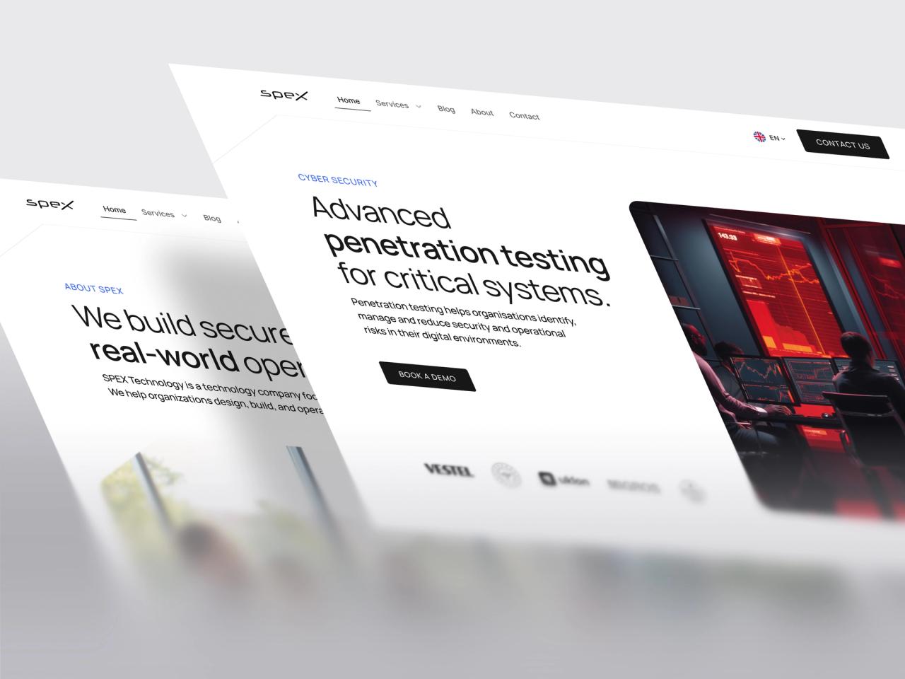 Spex Software · Sızma Testi Hero Bölümü