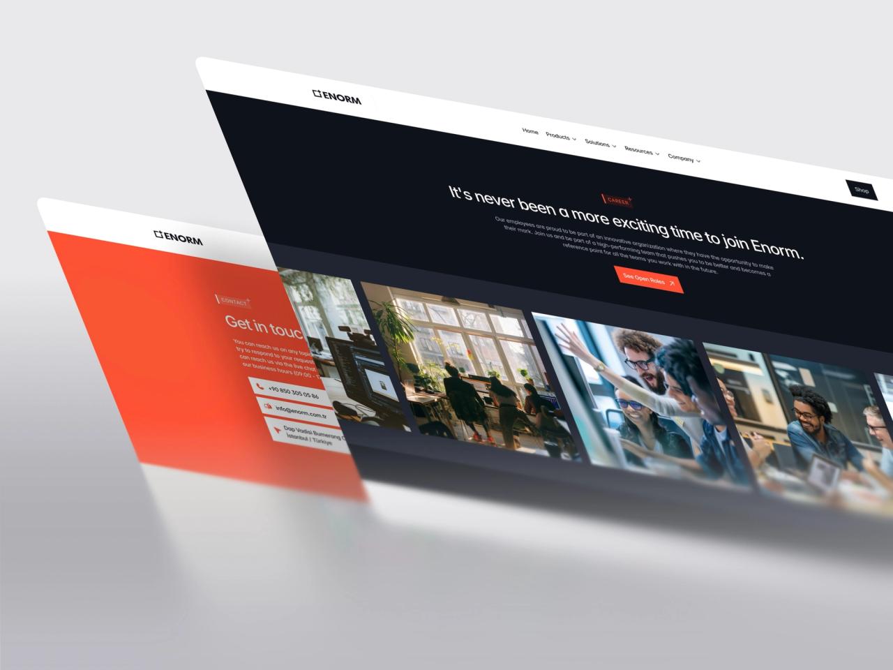 Enorm Technology · B2B Hero Tanıtımı