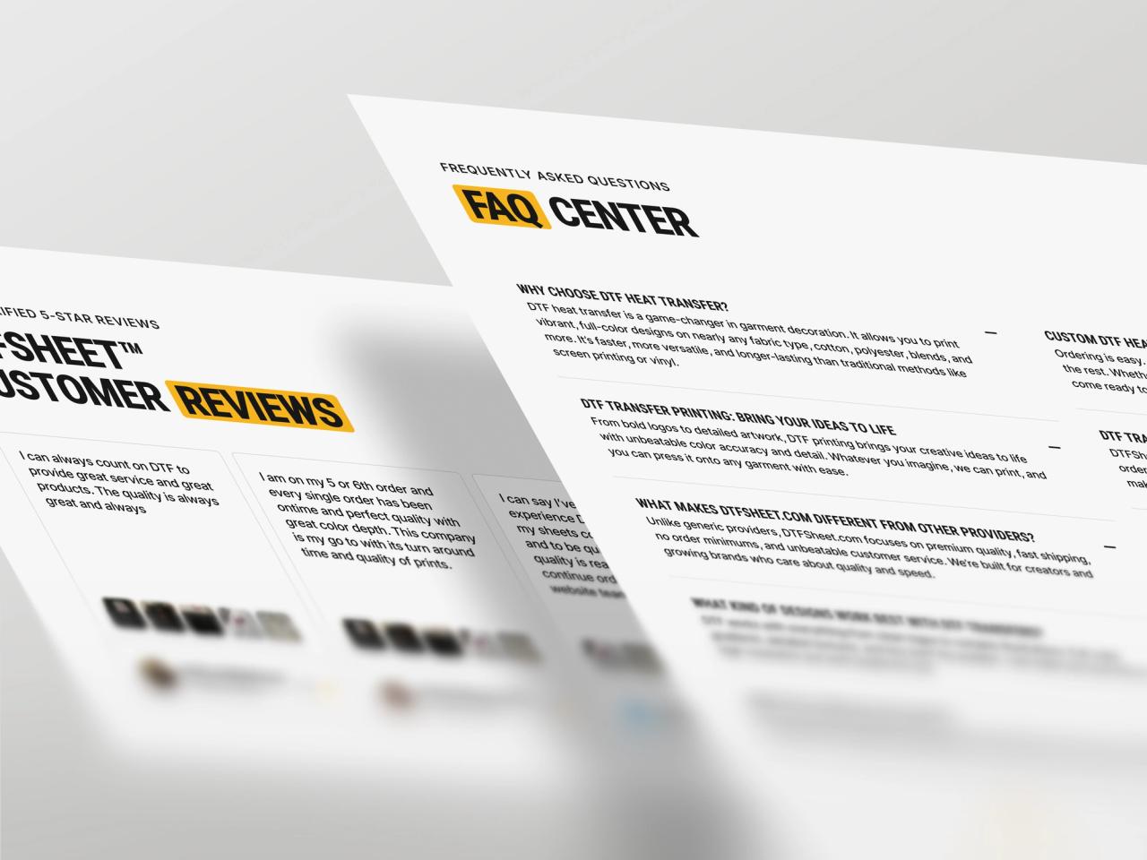 DTFSheet · DTF Transfer SSS ve Yorumlar
