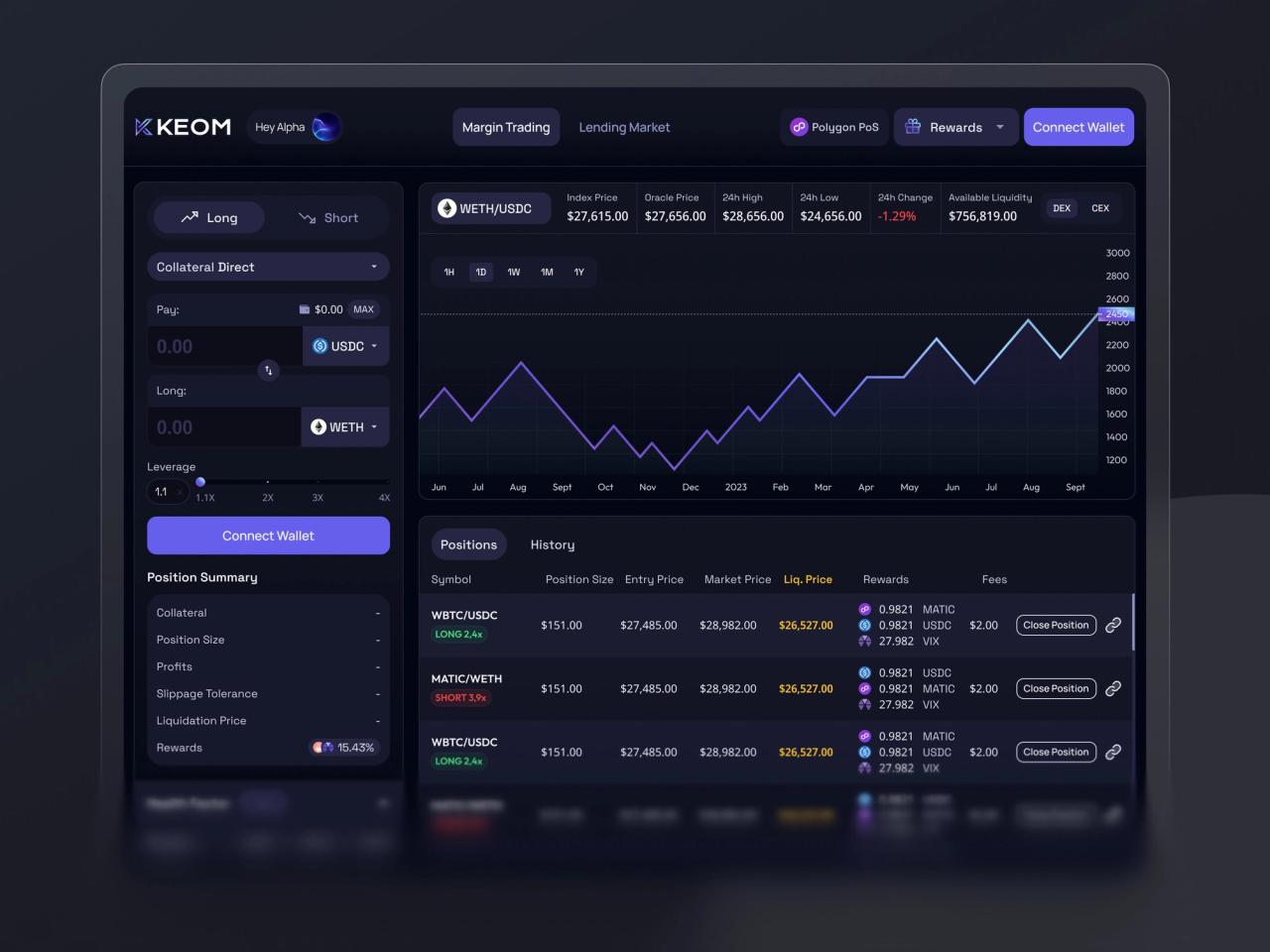 KEOM Protocol · Web3 Marjin İşlem Tasarımı