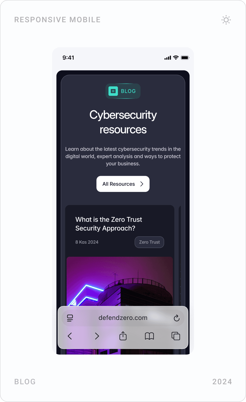 Mobile blog section, FAQ “Let us answer the questions on your mind” accordion, and dark footer with services and company links