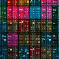 A photo of an efficient stack of shipping containers—similar to how a memory allocator must efficiently distribute memory