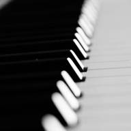 Zig-zagging piano keys, focusing on C#