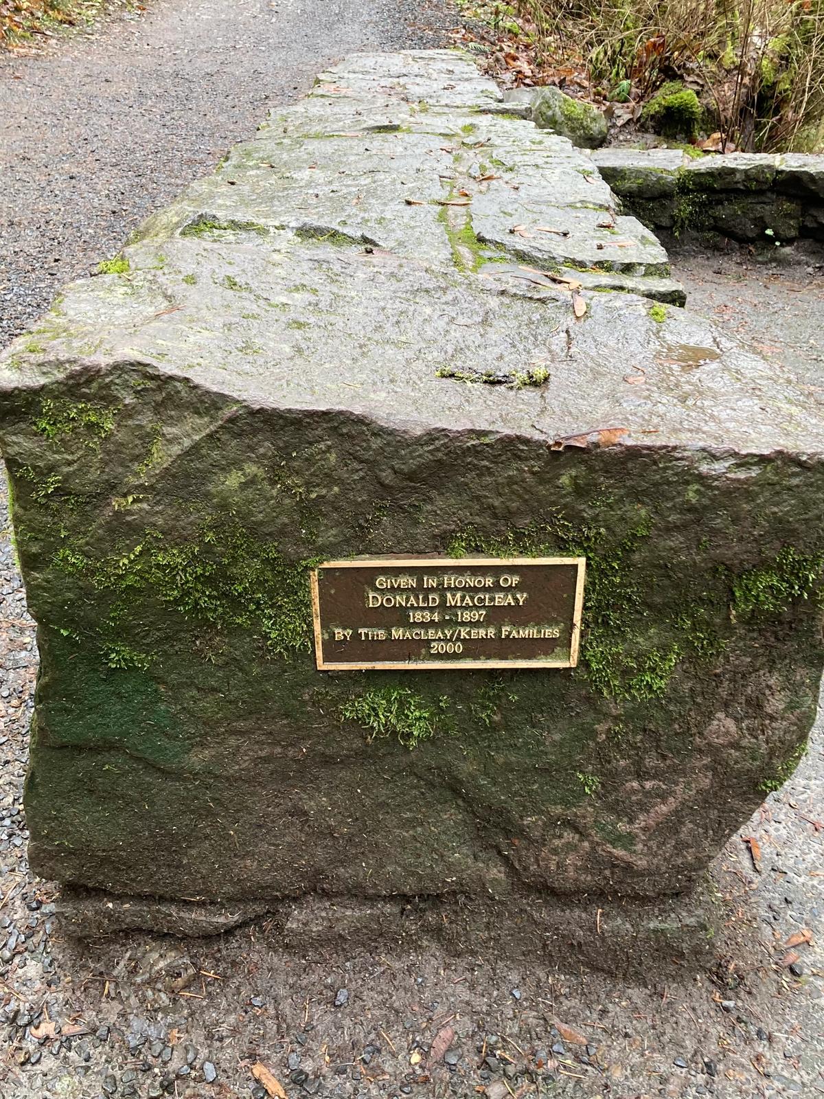 Scotsman Donald McCleay (1834-1897) eventually acquired 108 acres of the property along Balch Creek and in 1897, before he died, he ceded the land to the city "*to provide an outdoor space for patients from nearby hospitals."* I can't report, though, if McCleay acquired the property honorably --he too was in real estate-- for the West was very wild then.
