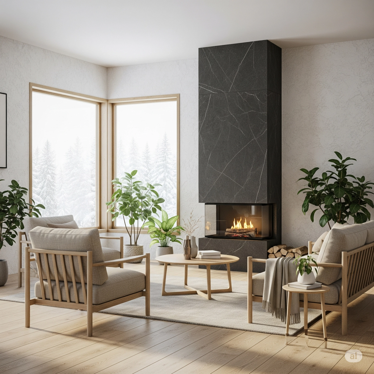 Intérieur minimaliste scandinave