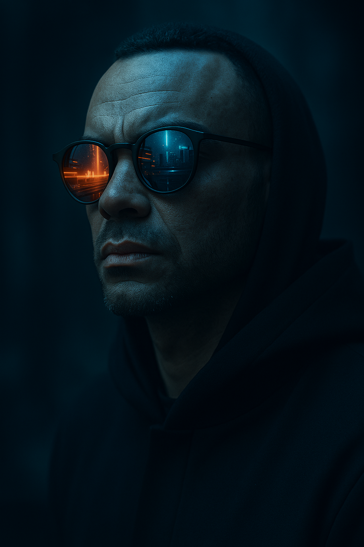 Portrait ia futuriste
