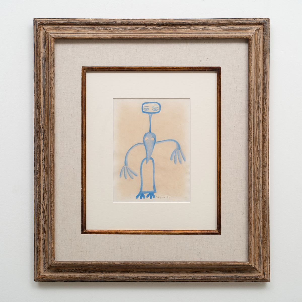 Tarsila do Amaral — Estudo de mulher azul (Mãe-d’água), da série Projeto de figurino, 1925