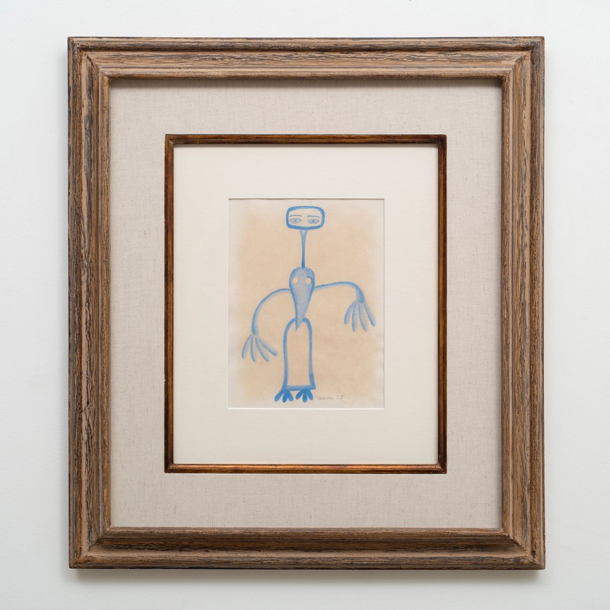 Tarsila do Amaral — Estudo de mulher azul (Mãe-d’água), da série Projeto de figurino, 1925