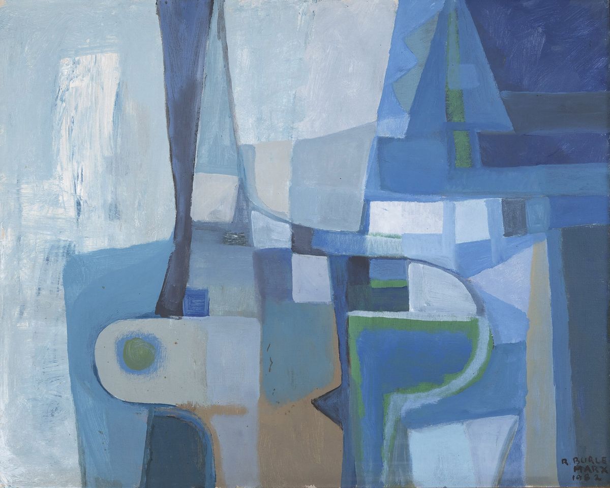 Roberto Burle Marx — Blue composition, 1982
