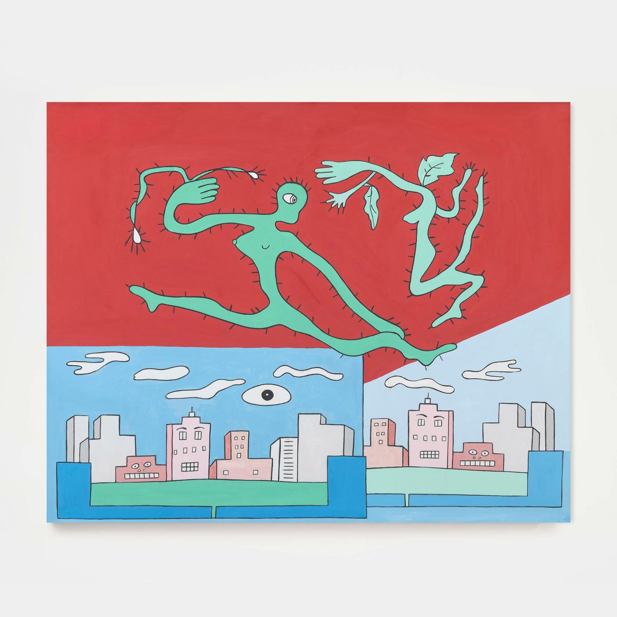 Victor Arruda — Figuras vegetais sobre a cidade ainda adormecida, 2022