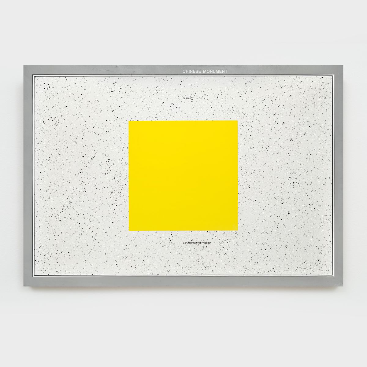 Antonio Dias — Chinese monument/Desert/A place painted yellow, 1968-1969