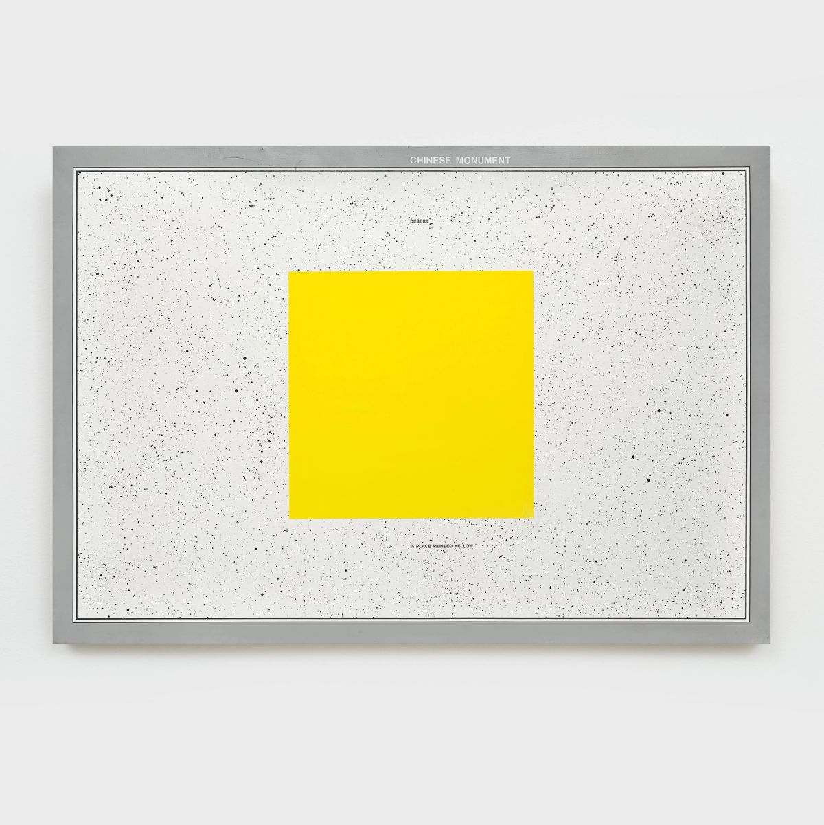 Antonio Dias — Chinese monument/Desert/A place painted yellow, 1968-1969