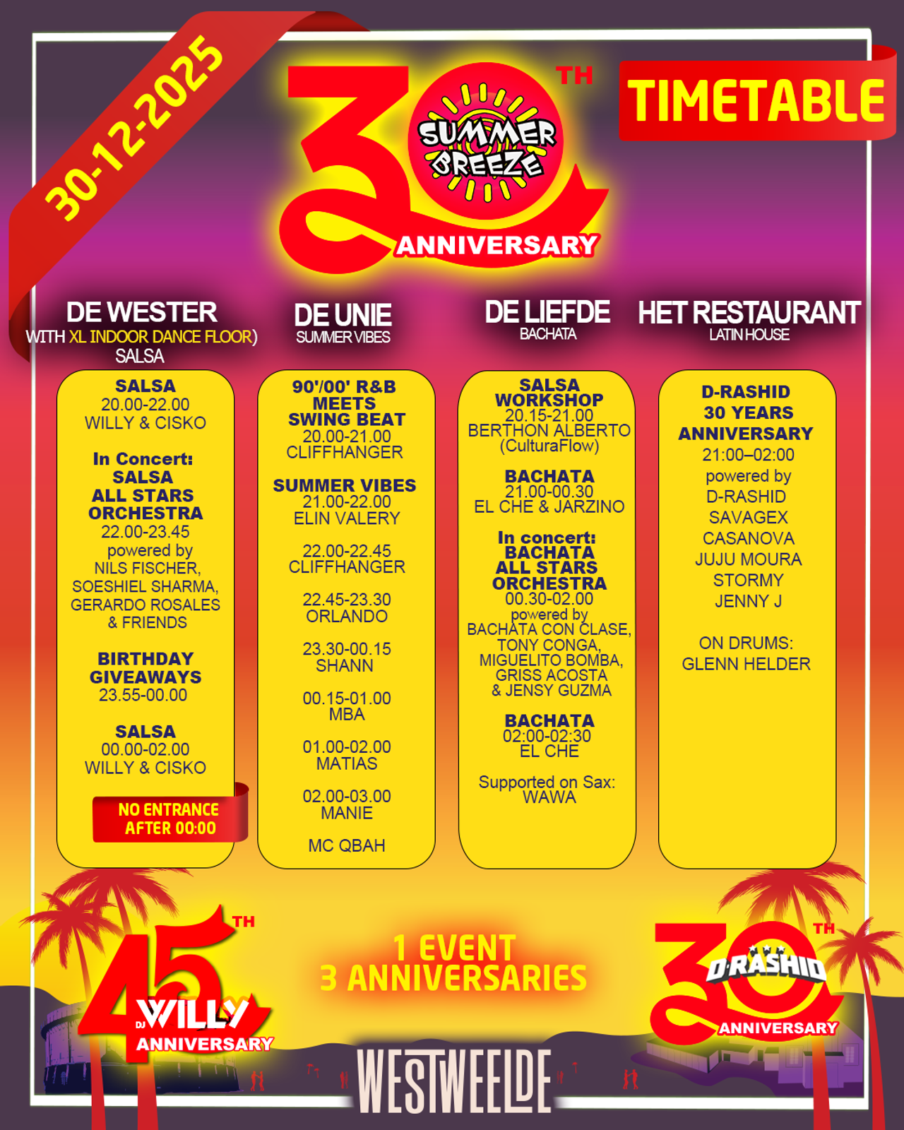 Timetable Summer Breeze