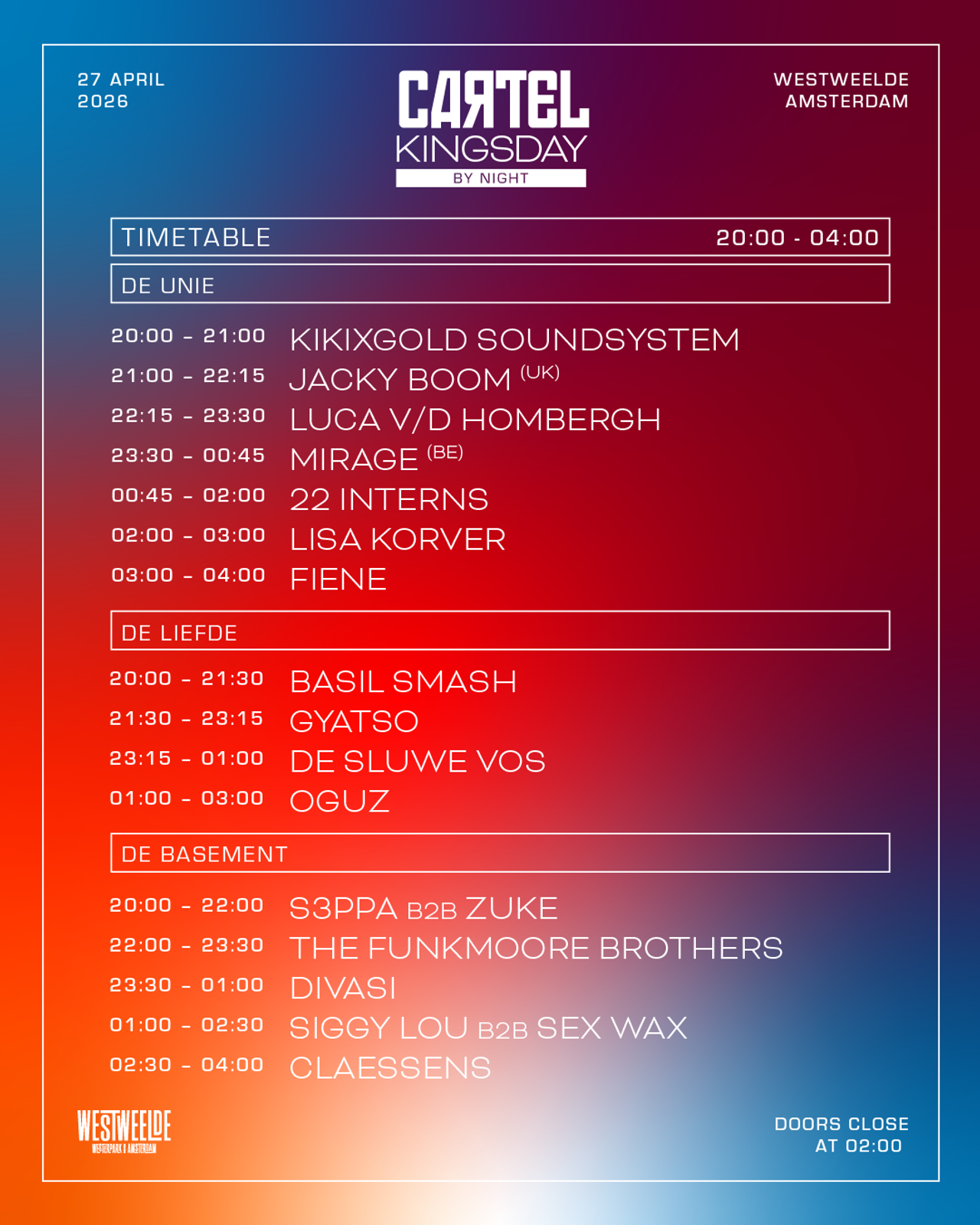 Cartel Kingsday By Night