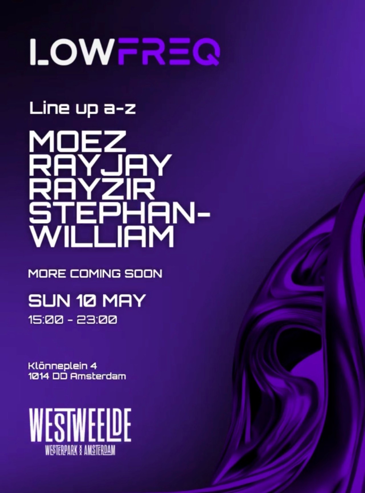 Low freq music on amsterdam