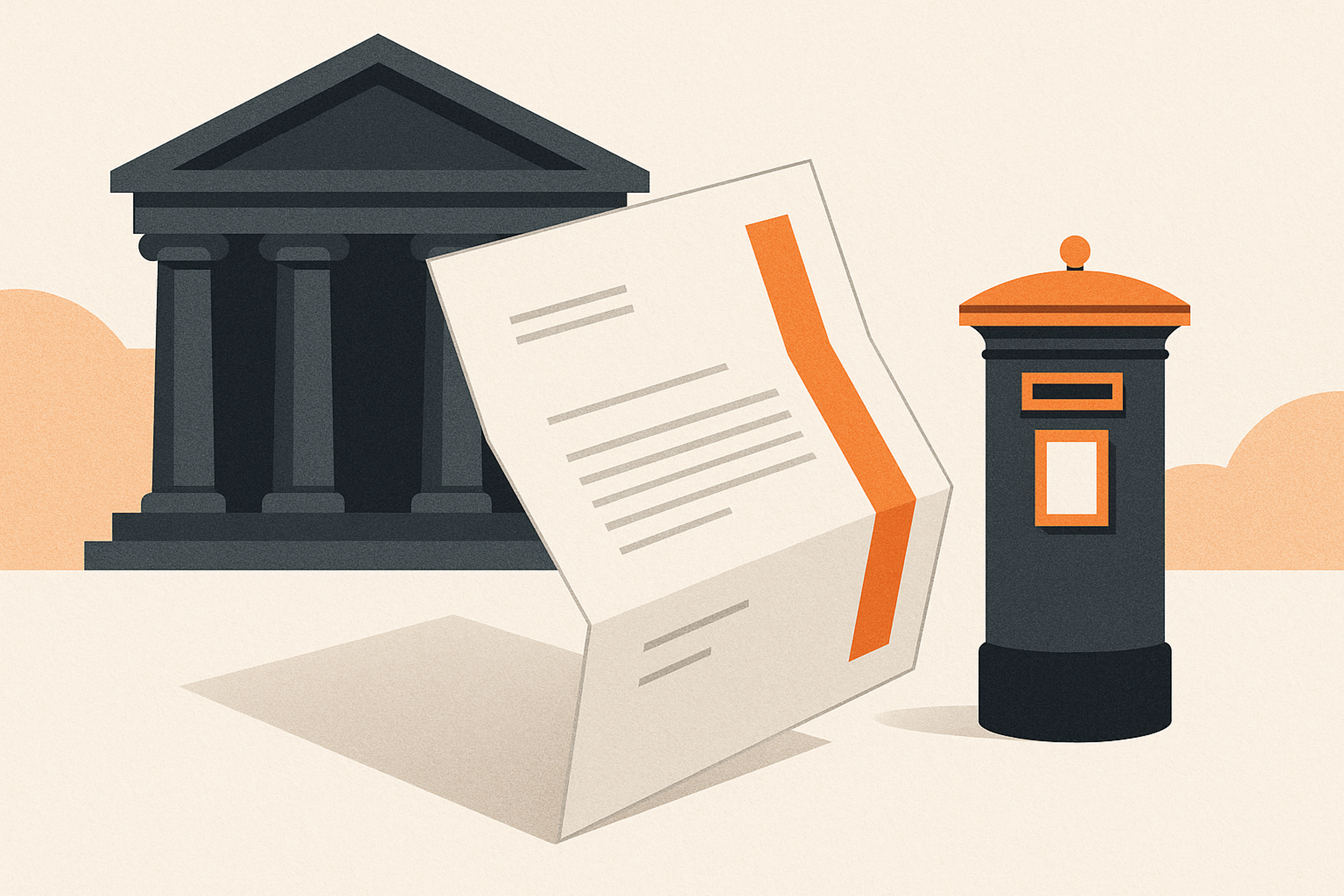Illustration representing send section 13 rent increase notices for law firms on Intelliprint