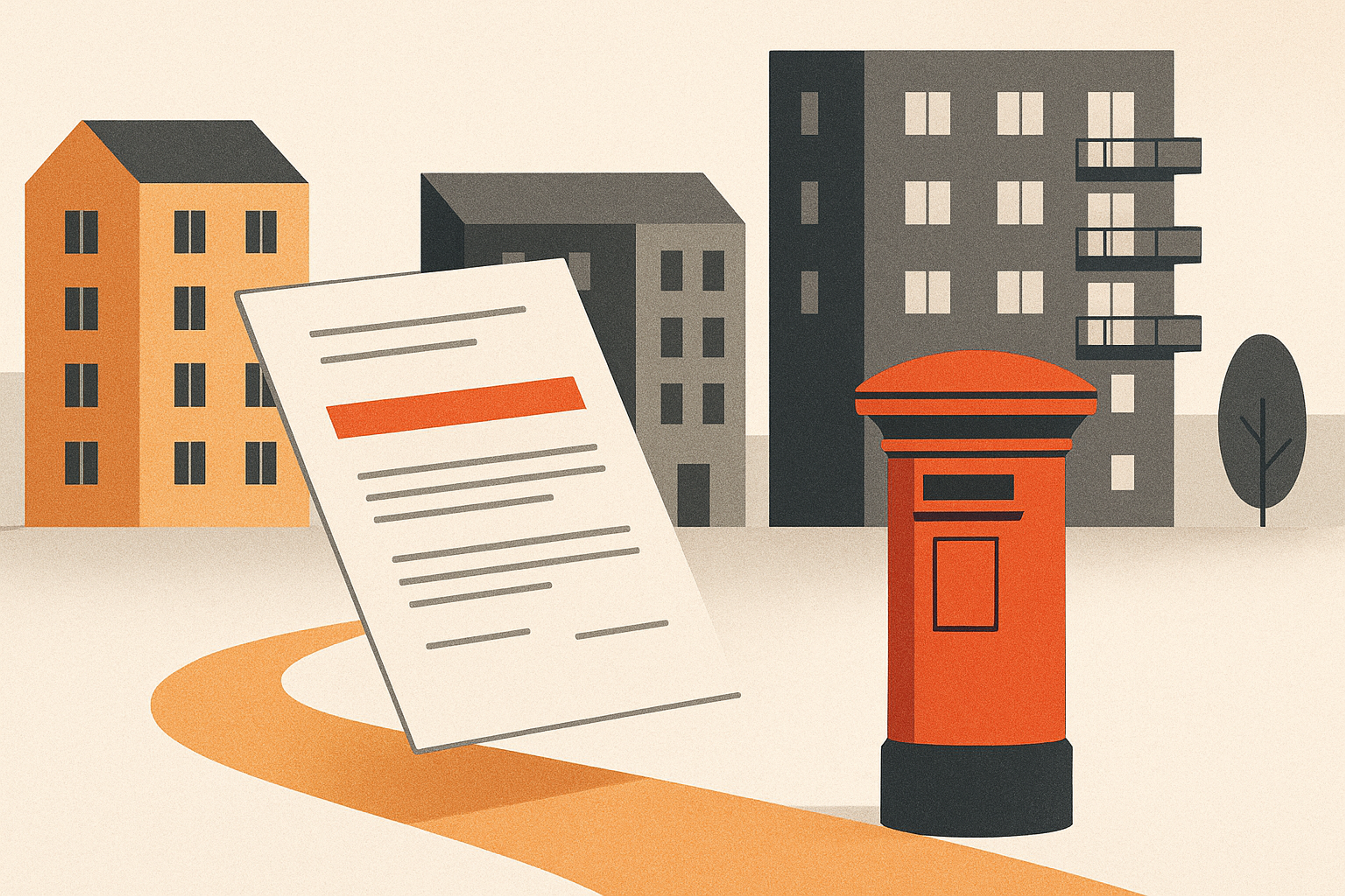 Illustration representing send section 8 notices for property management on Intelliprint
