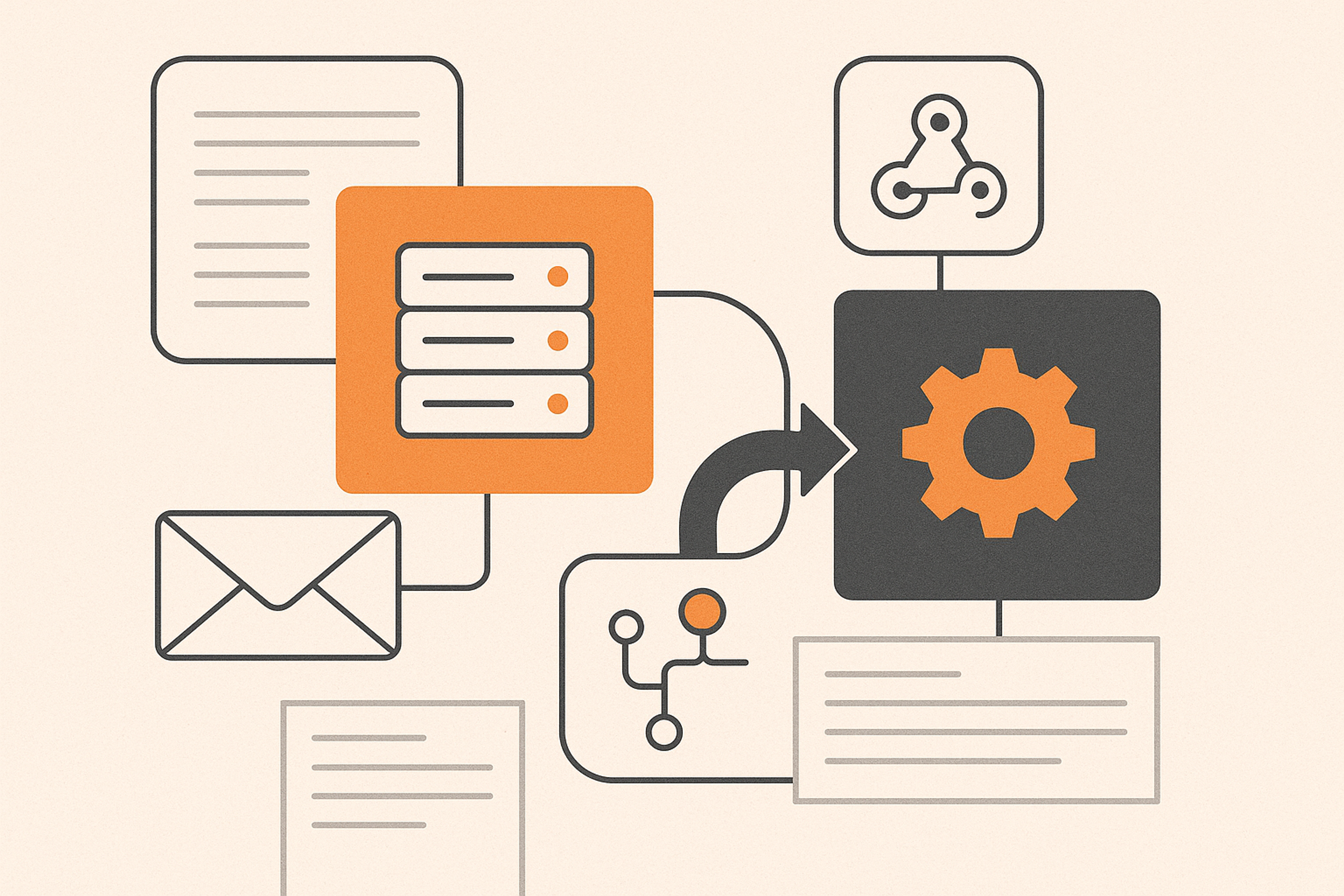 Illustration for the API & integrations help centre category on Intelliprint
