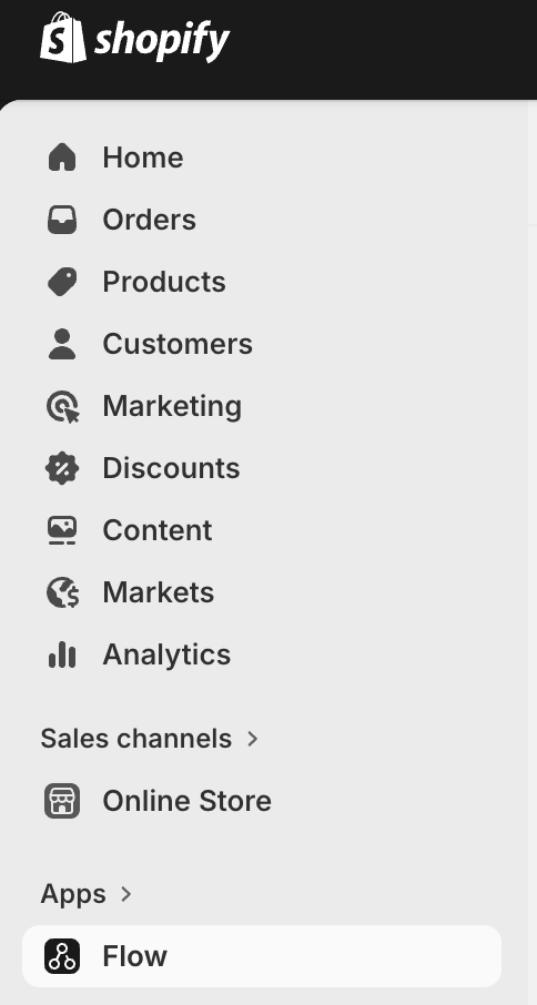 Configuring a workflow trigger in Shopify Flow