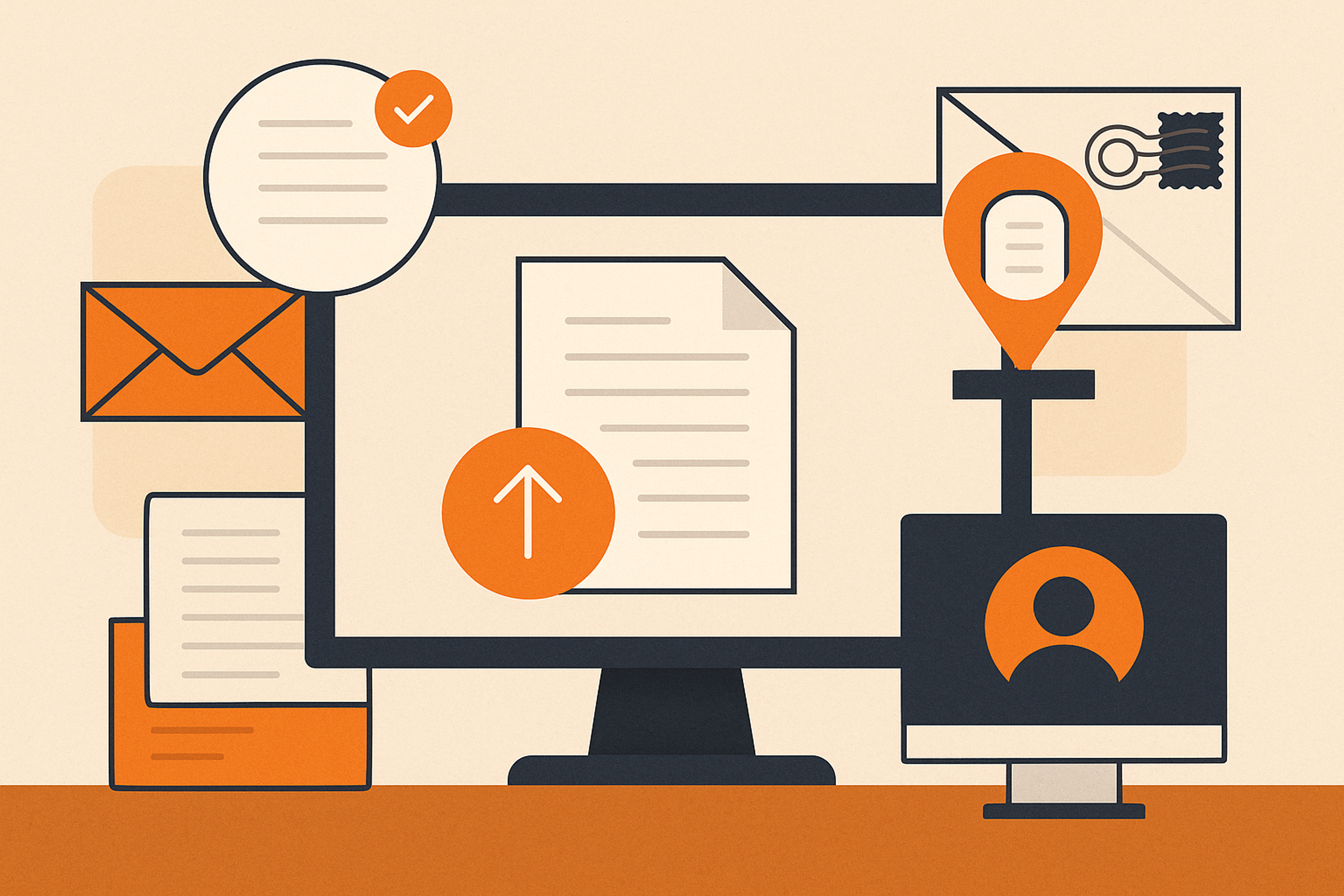 Illustration representing the Intelliprint dashboard