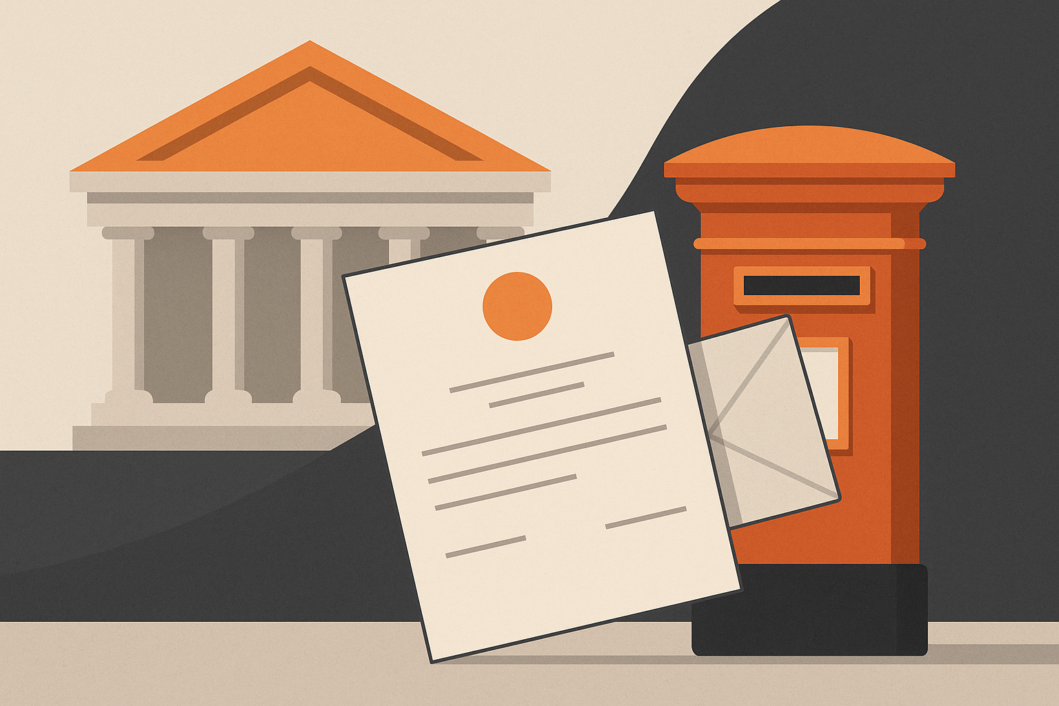 Illustration representing send resident notices for local government on Intelliprint