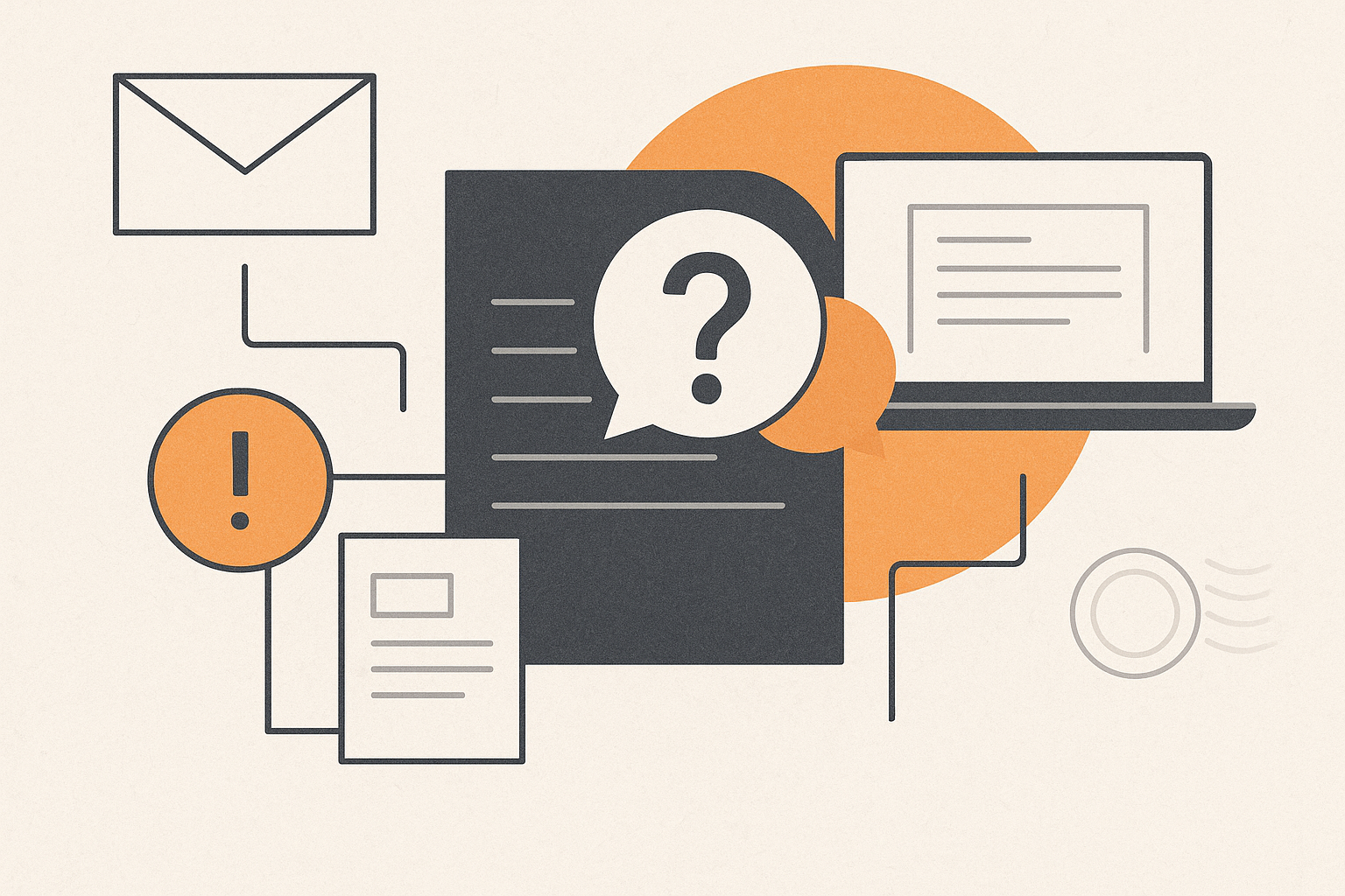 Illustration for the Troubleshooting help centre category on Intelliprint