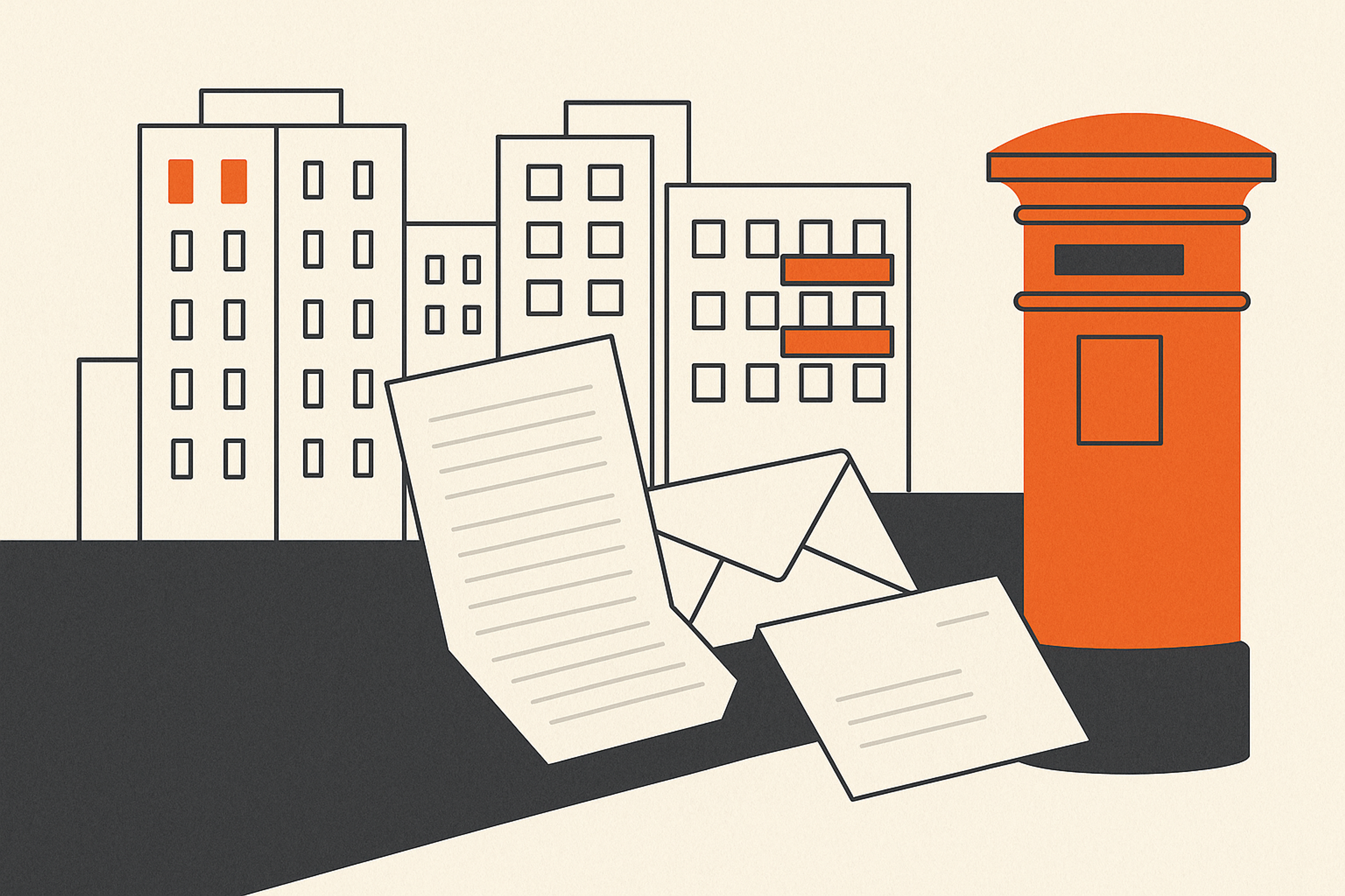 Illustration representing send the how to rent booklet for property management on Intelliprint