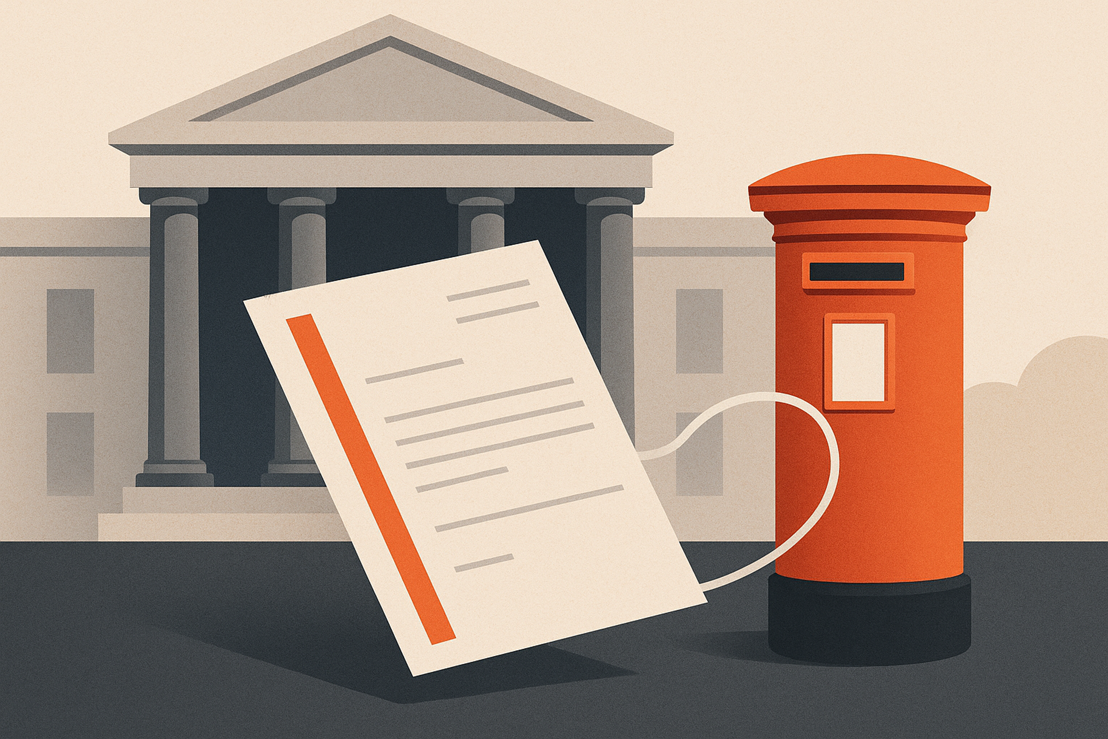 Illustration representing send ground rent demands for law firms on Intelliprint