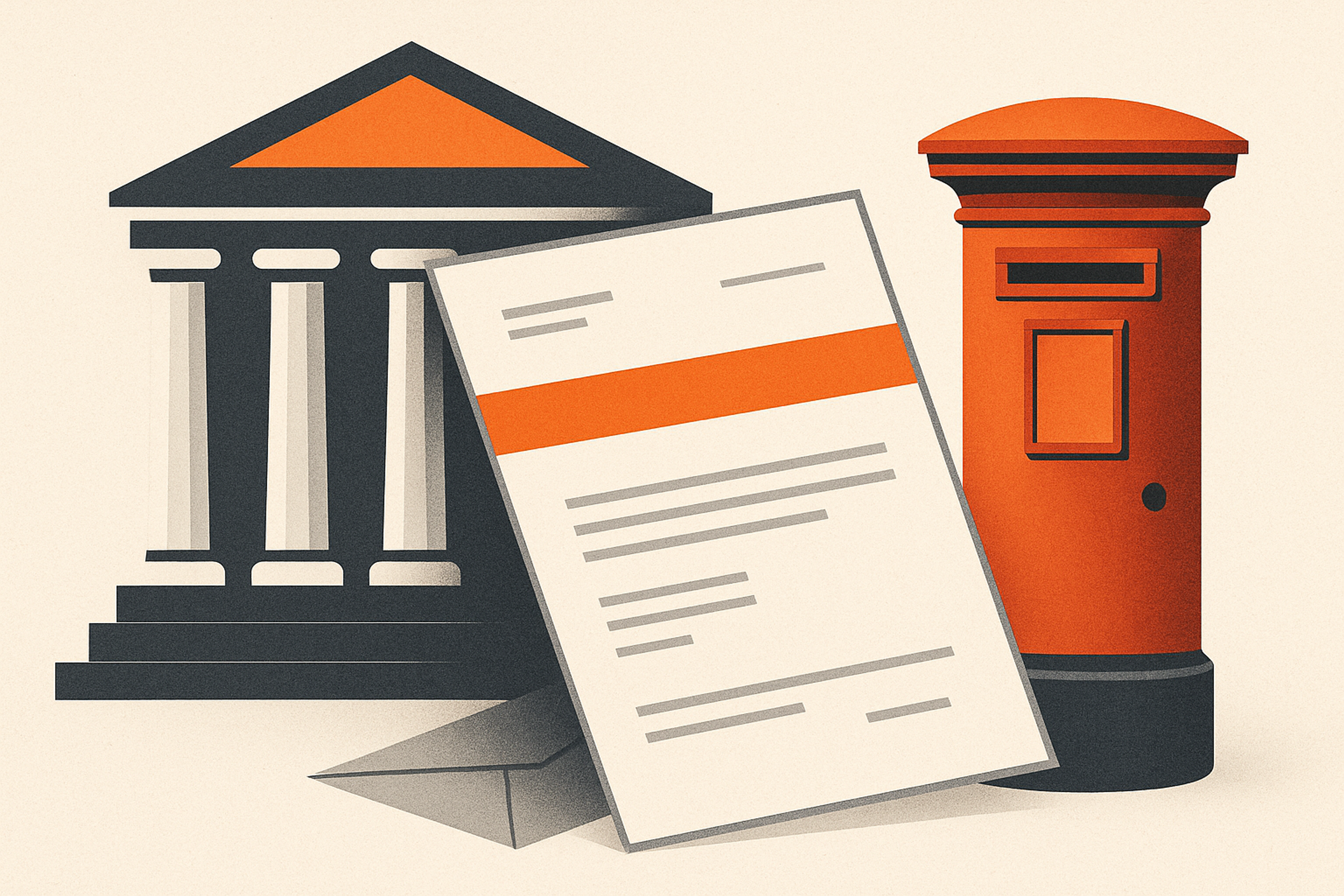 Illustration representing send section 8 notices for law firms on Intelliprint