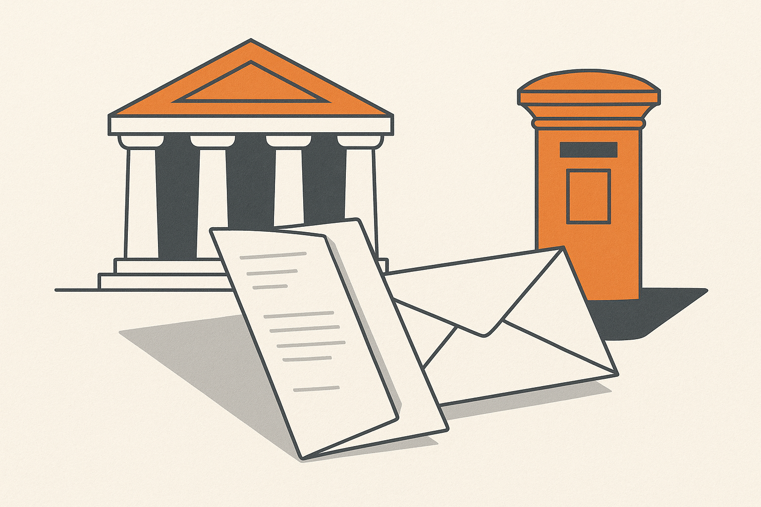 Illustration representing send the how to rent booklet for law firms on Intelliprint