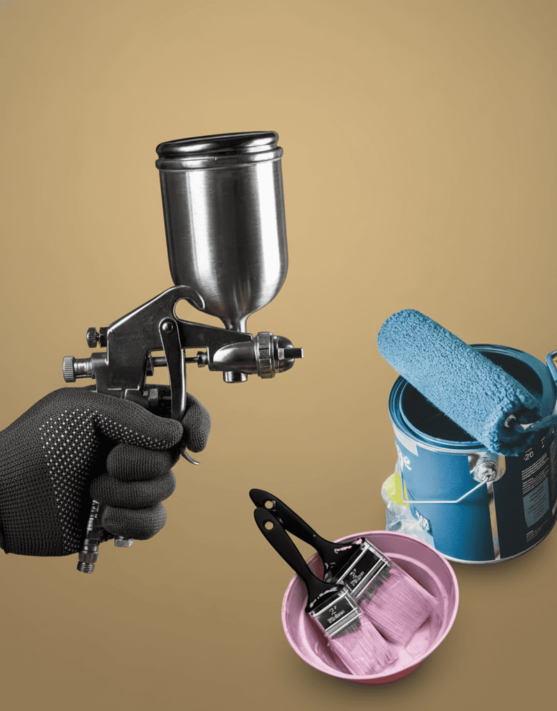 The Hybrid Approach as a Smart Middle Ground: Paint Sprayer for Cabinets and Paint Brush (Rollers)