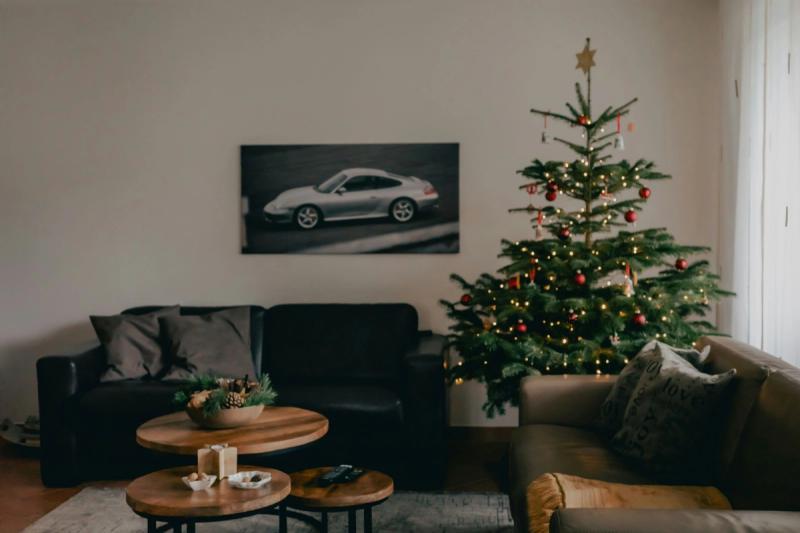 Christmas Living Room Decorating Ideas: Christmas Tree Styling Approaches