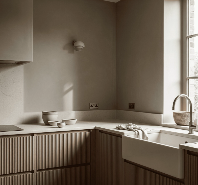 Be Classy with Textured Finishes: Kitchen Cabinet Paint Ideas
