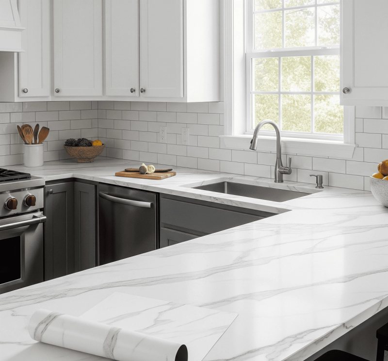 The Peel-and-Stick Perfection _ All Things Snug Kitchen Ideas