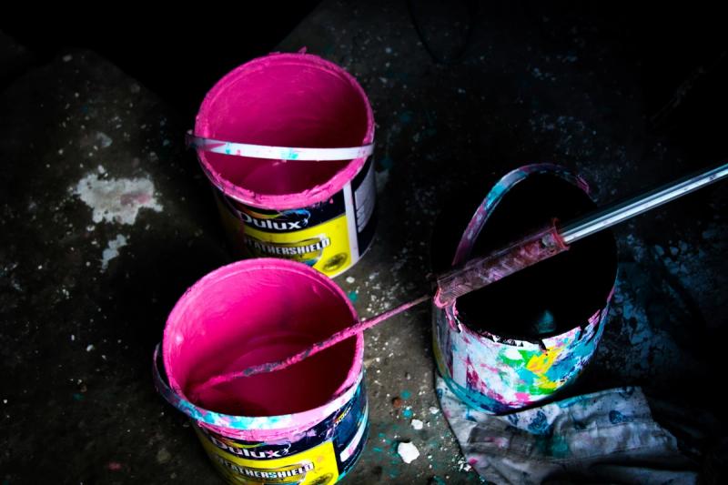 The Side-by-Side Difference Between Spray Paint or Paint Cabinets by All Things Snug