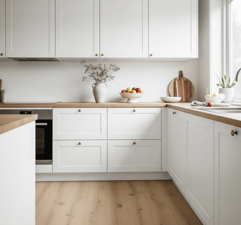 The Snug Squad Warm-White Scandinavian Kitchen