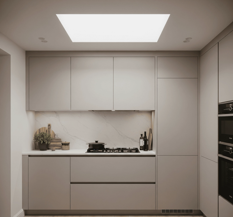 Hidden Range Hood _ All Things Snug Small Kitchen Ideas