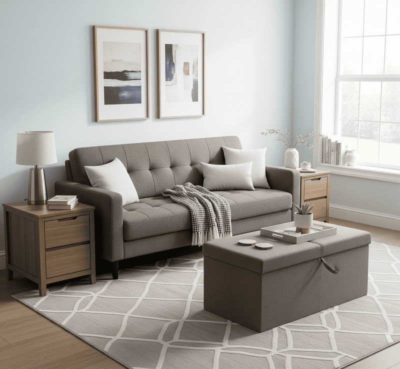 The Everything-in-Its-Place Living Room Furniture Layout