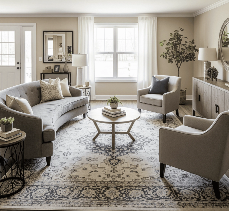 The Everyone is Included Circle _ Furniture Layout of Living Room