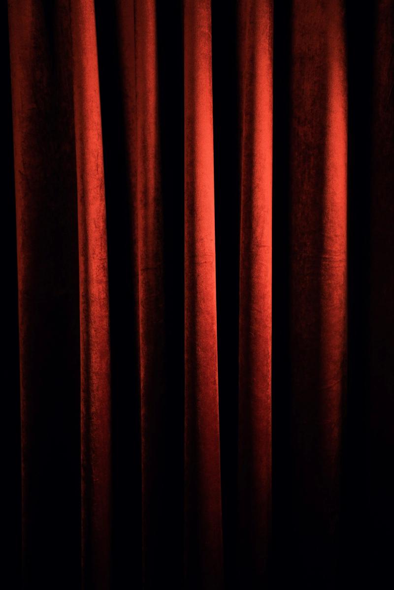 Simplistic Living Room Curtain Ideas: Velvet Drapes