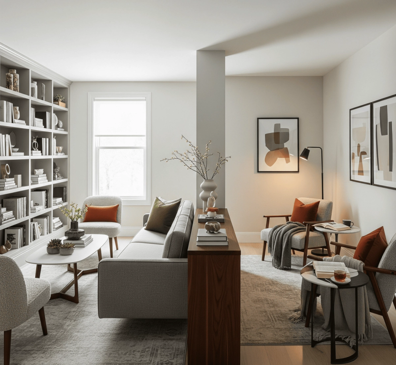 The Narrow Room Rescue _ Furniture Layout Living Room