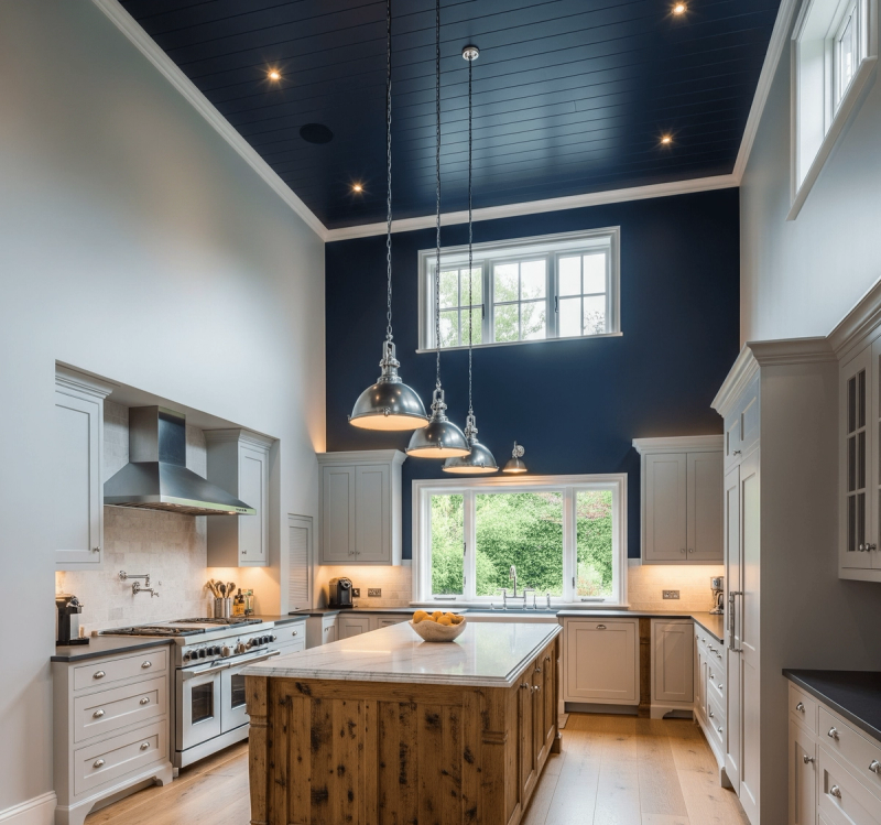 The Unexpected _ Painted Ceilings: Kitchen Paint Ideas, All Things Snug