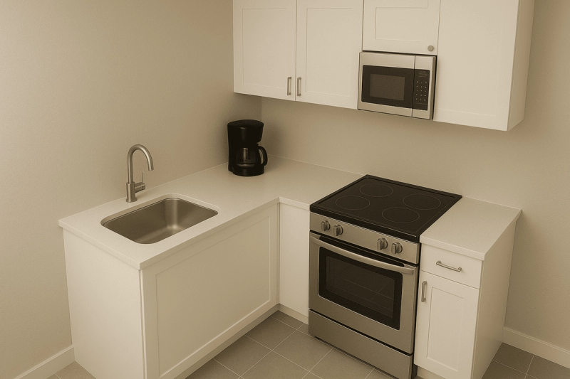 Apartment Kitchen Design _ The Hidden Appliance Approach