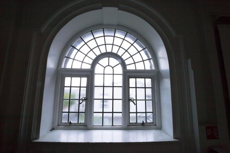 Arched Window Treatments by Stefan Schweihofer