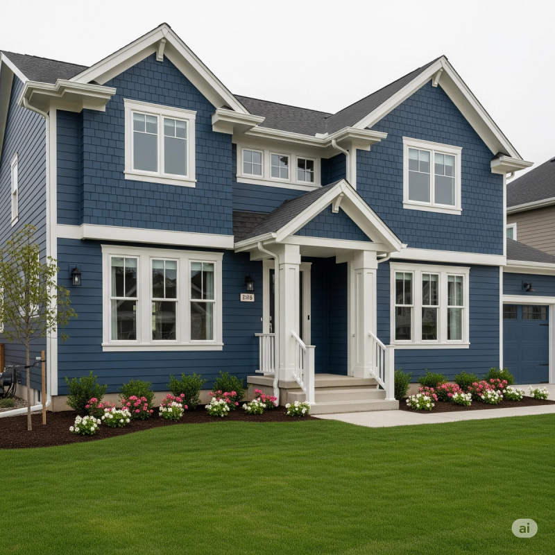 Classic Ivory Trim (with deeper siding) _ Neutral Colors