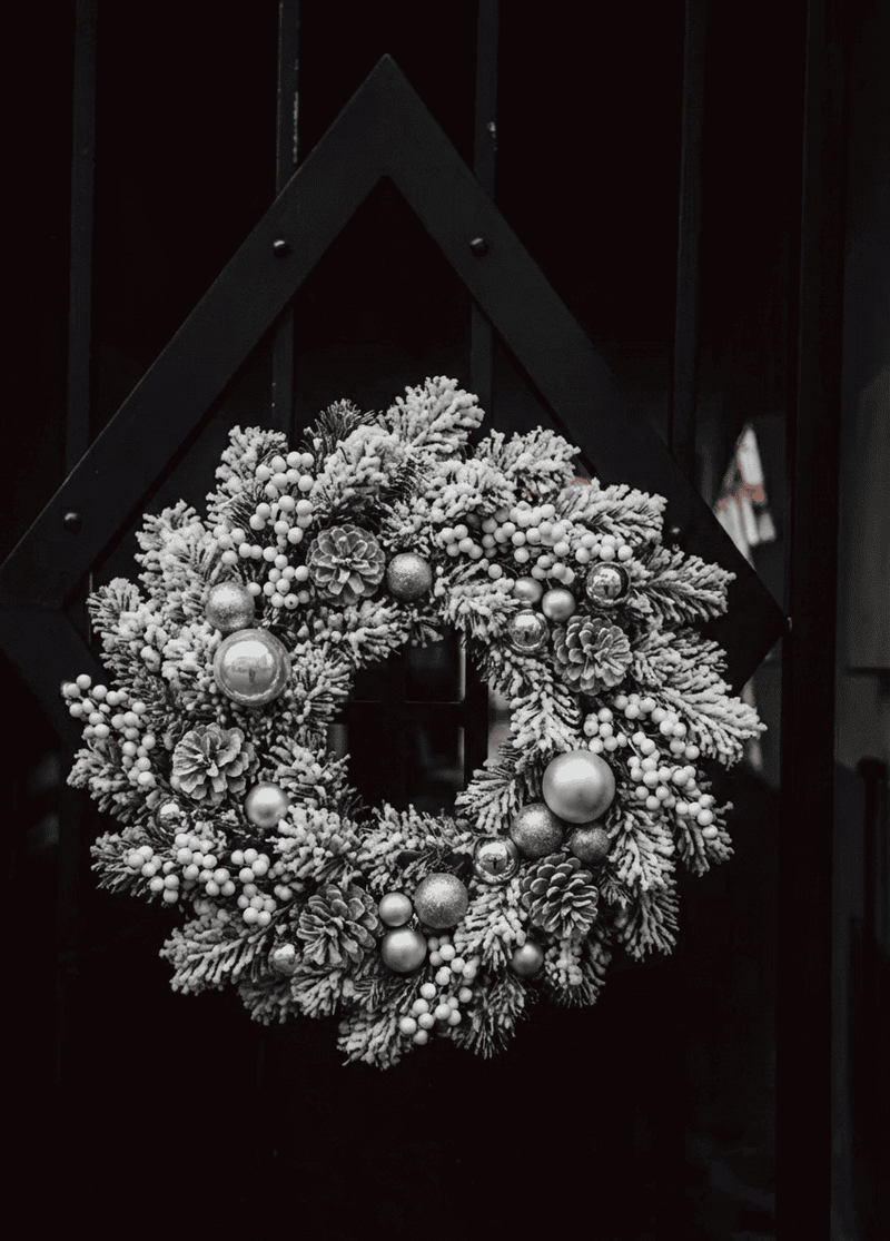 Frosted White and Silver Wreaths (Winter Wonderland)